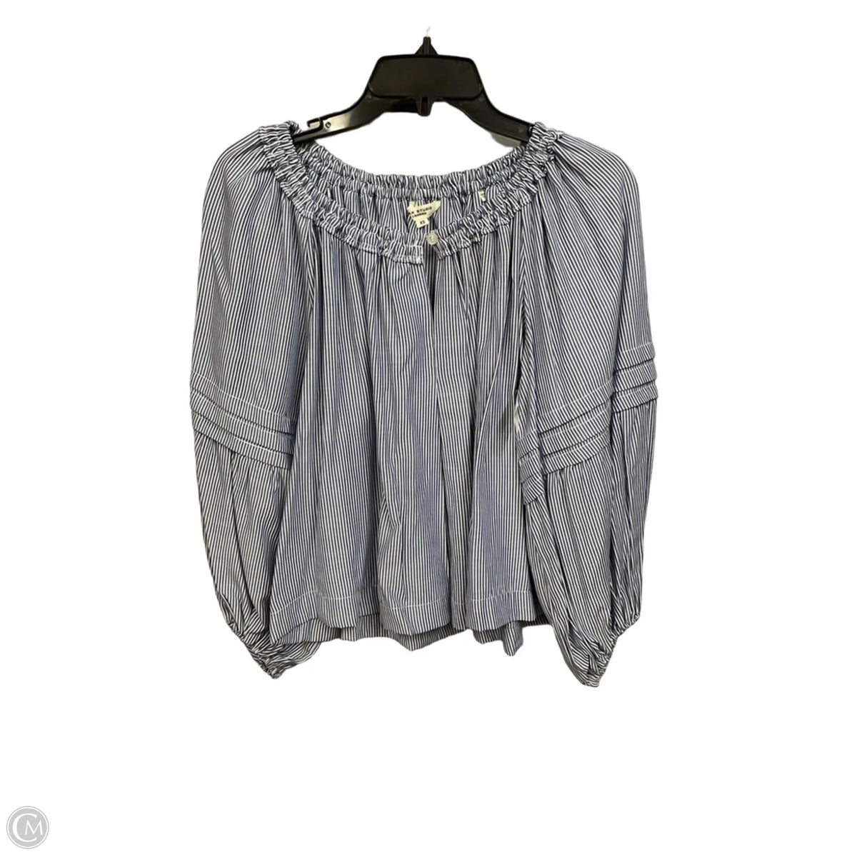 Top 3/4 Sleeve By Max Studio In Striped Pattern, Size: Xs