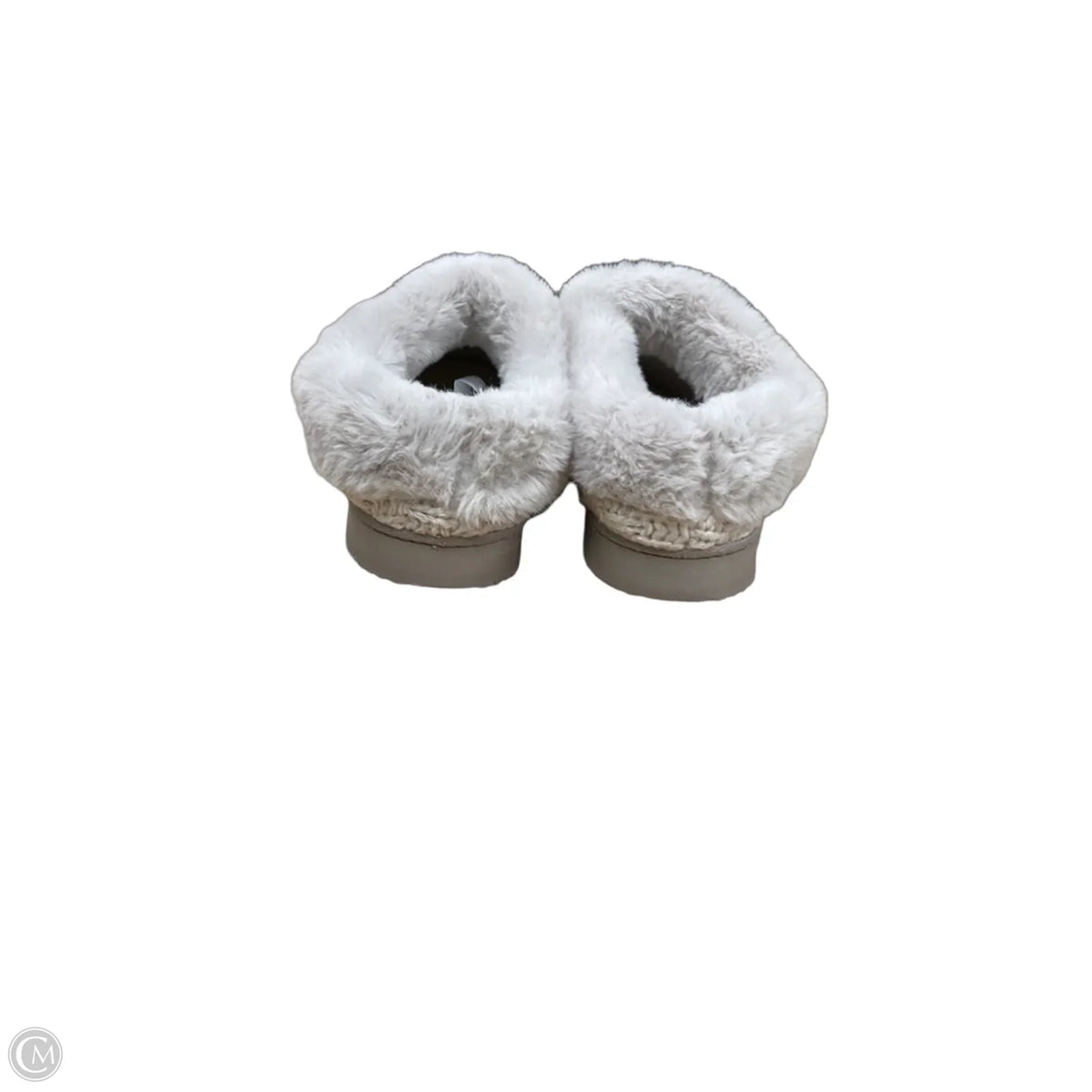Slippers By Clothes Mentor In Grey