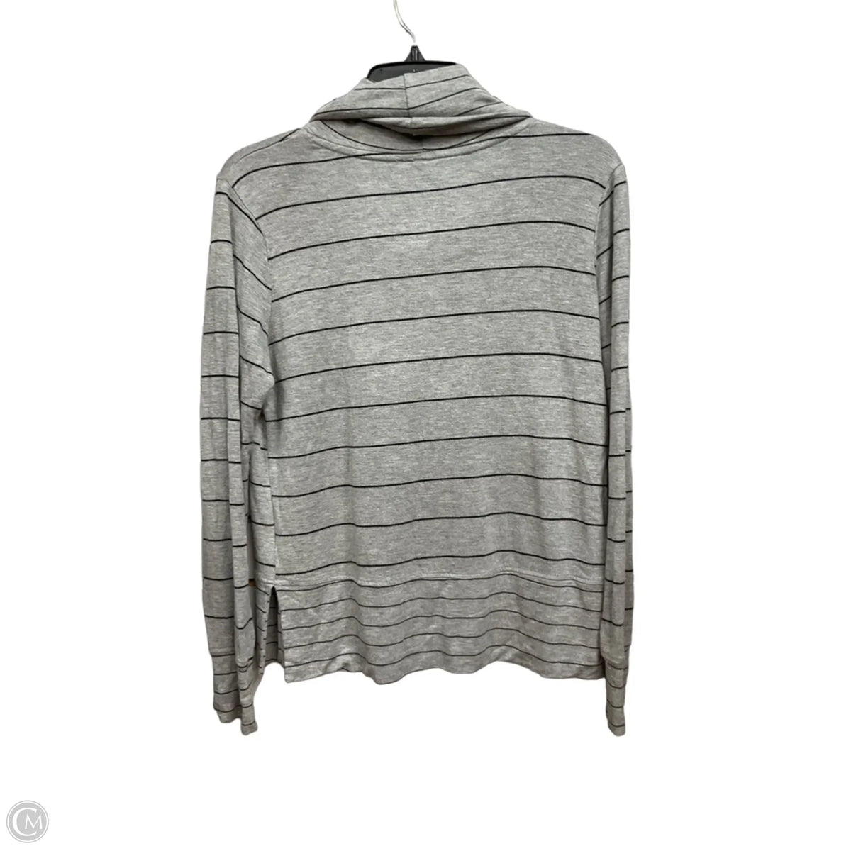 Top Long Sleeve By Cable And Gauge In Striped Pattern, Size: M