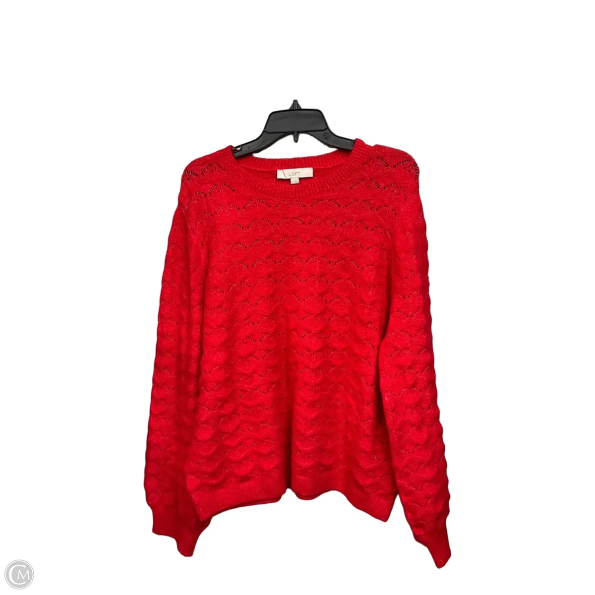 Sweater By Loft In Red, Size: Xl