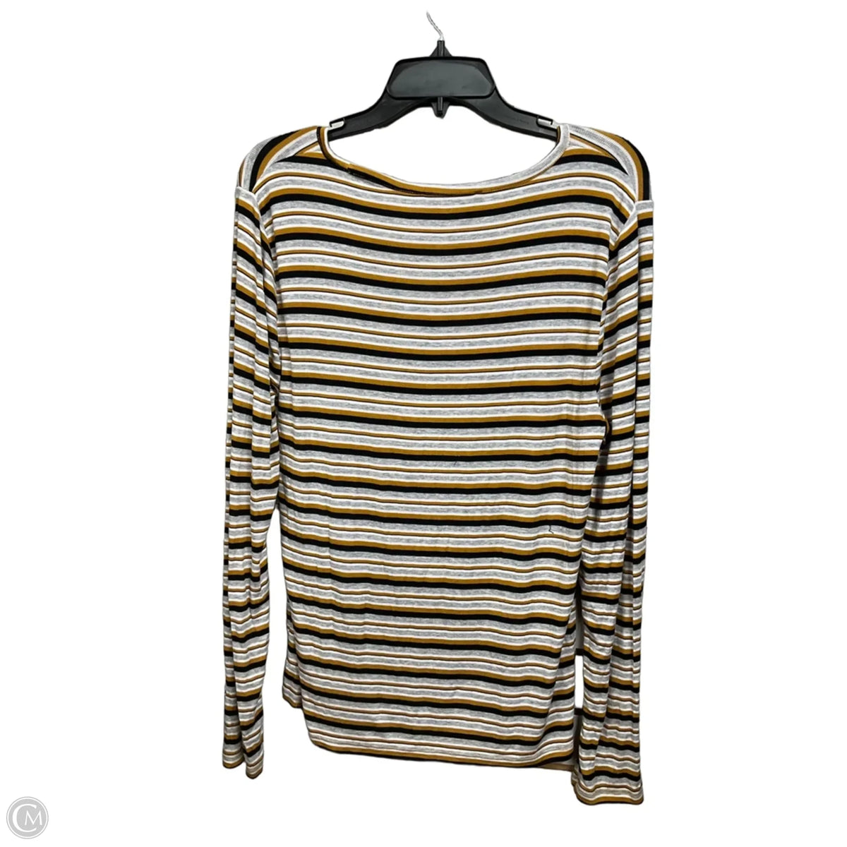 Top Long Sleeve By Loft In Striped Pattern, Size: Xl