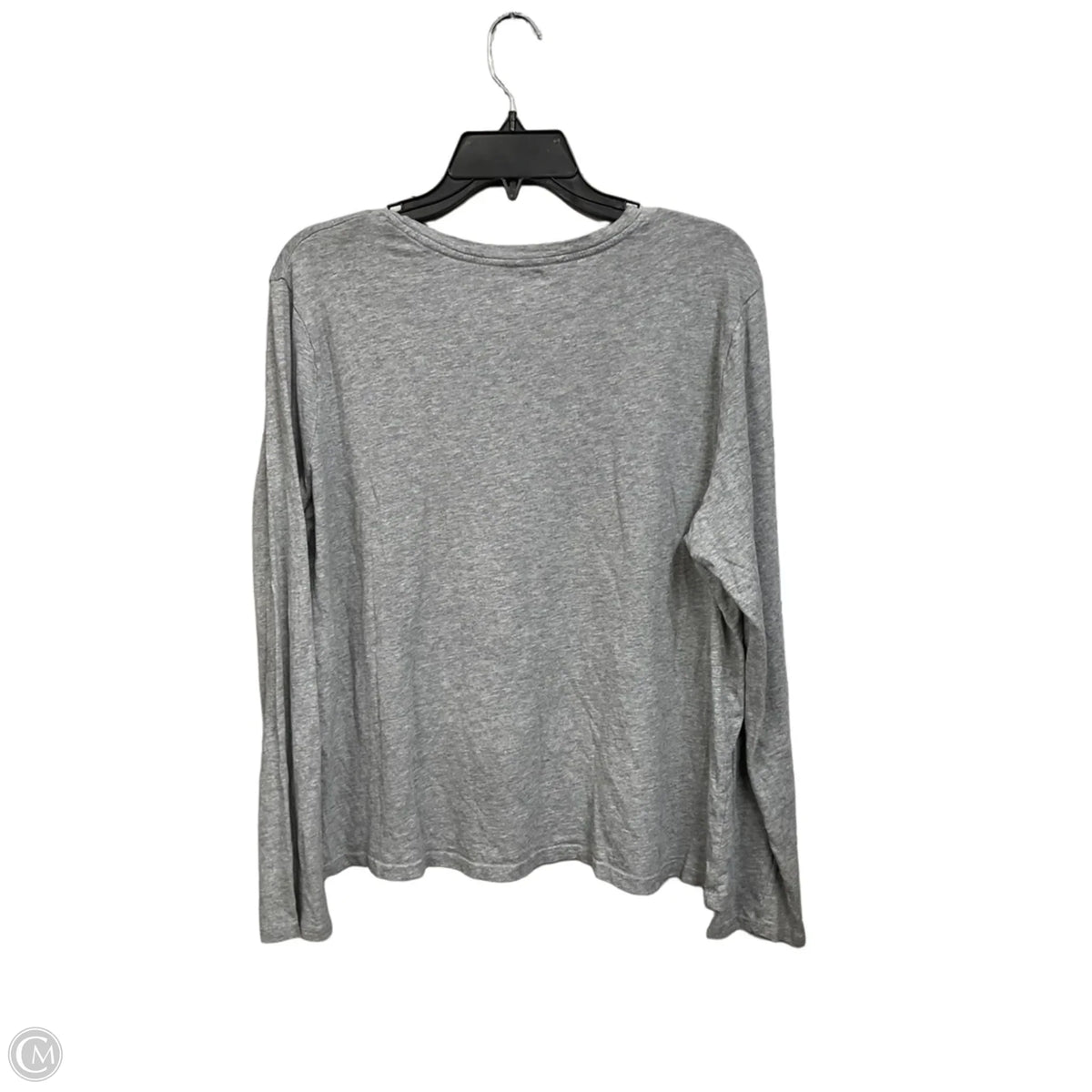 Top Long Sleeve Basic By Time And Tru In Grey, Size: Xl