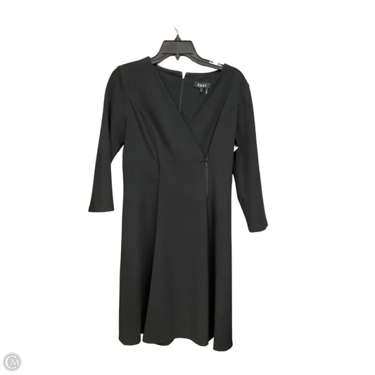 Dress Casual Midi By Dkny In Black, Size: M
