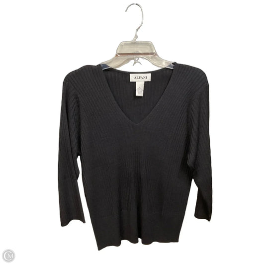 Top 3/4 Sleeve Basic By Alfani In Black, Size: Xl