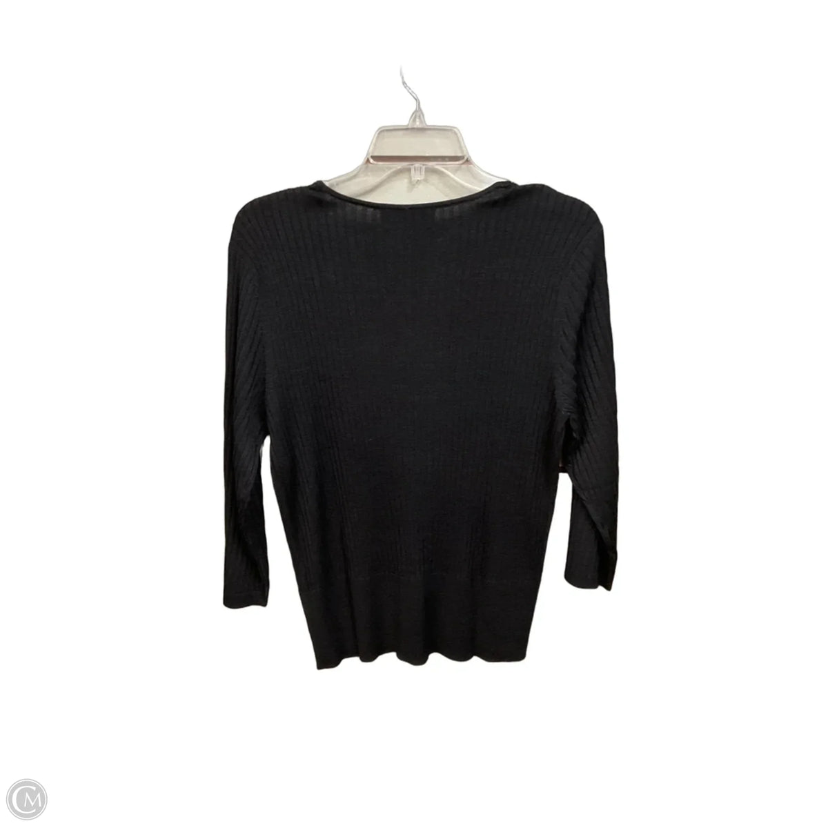 Top 3/4 Sleeve Basic By Alfani In Black, Size: Xl