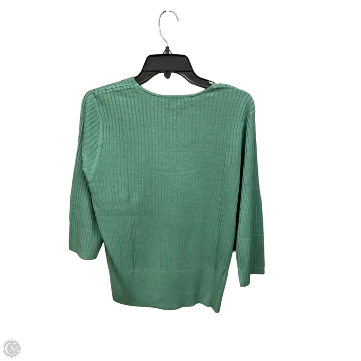 Top 3/4 Sleeve Basic By Alfani In Green, Size: Xl