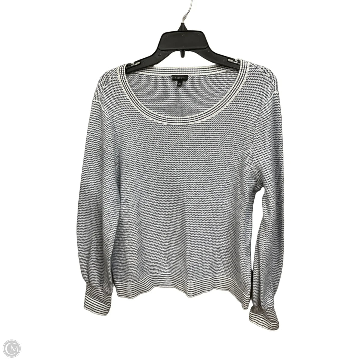 Top Long Sleeve By Talbots In Striped Pattern, Size: Xl