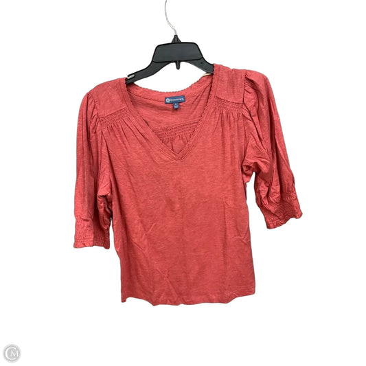 Top Short Sleeve By Democracy In Red, Size: L