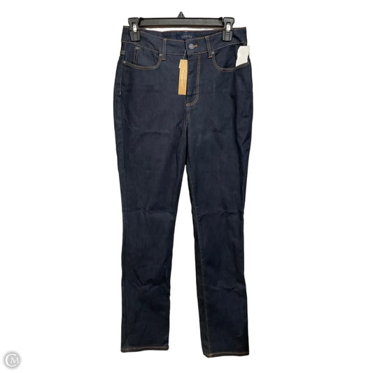 Jeans Straight By Talbots In Blue Denim, Size: 6