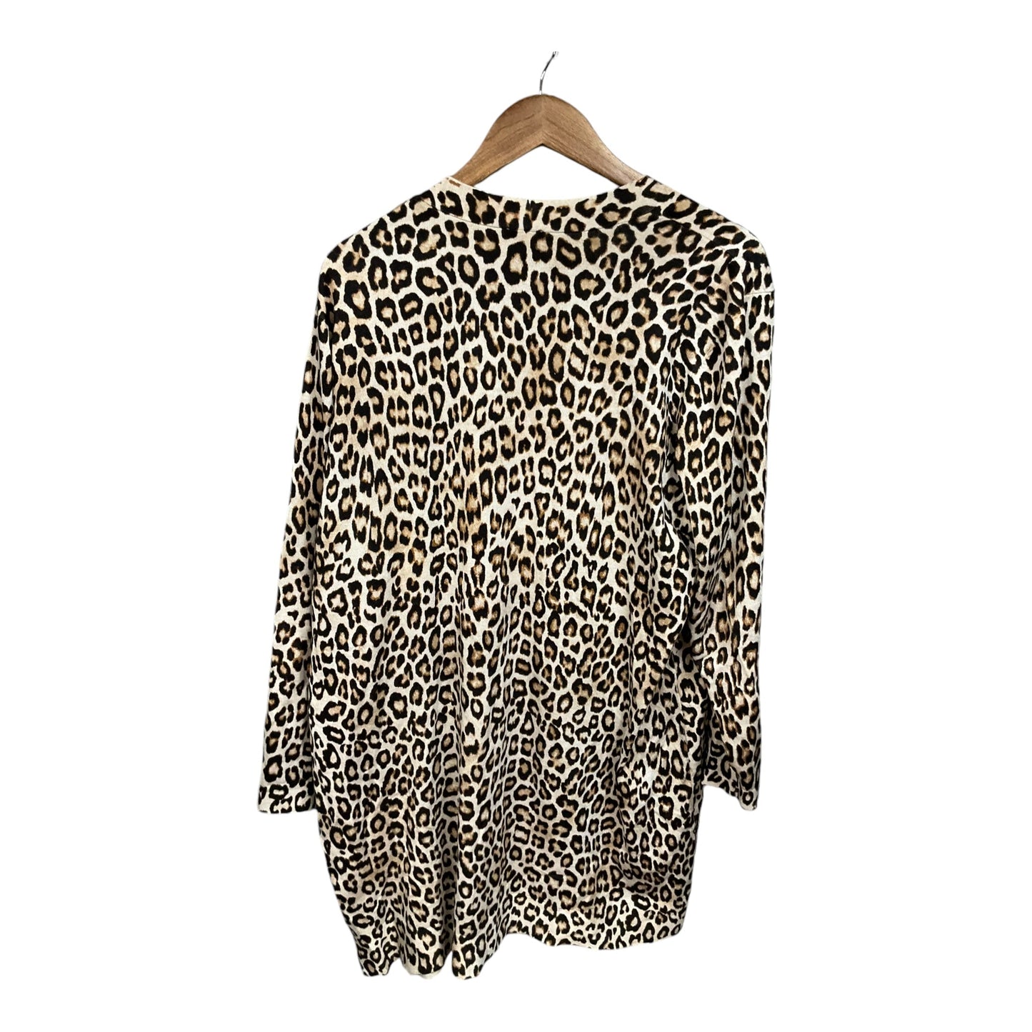 Cardigan By Chicos In Animal Print, Size: Xl