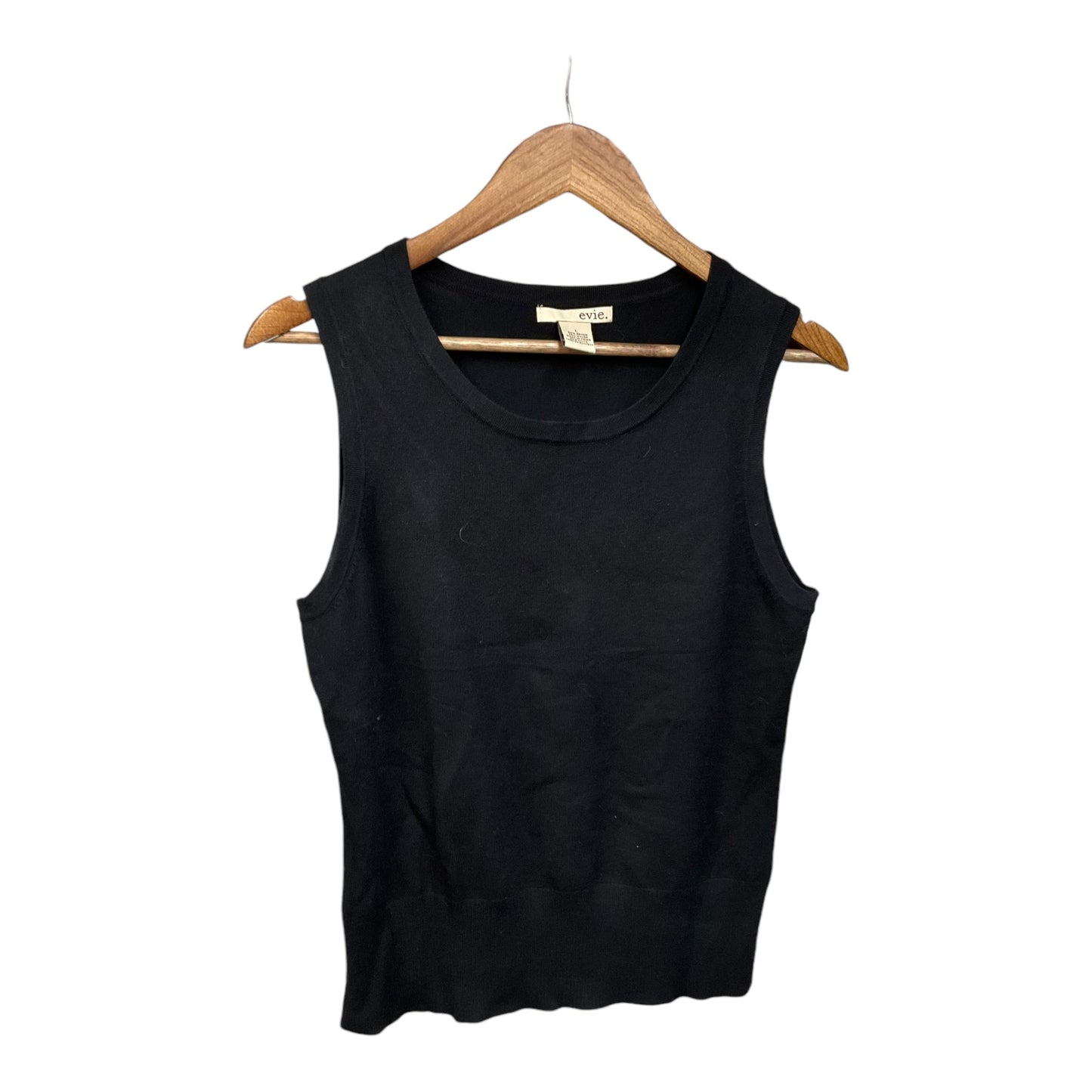 Top Sleeveless By Evie In Black, Size: L