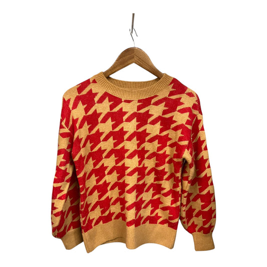 Sweater By Ann Taylor In Red & Tan, Size: Xsp