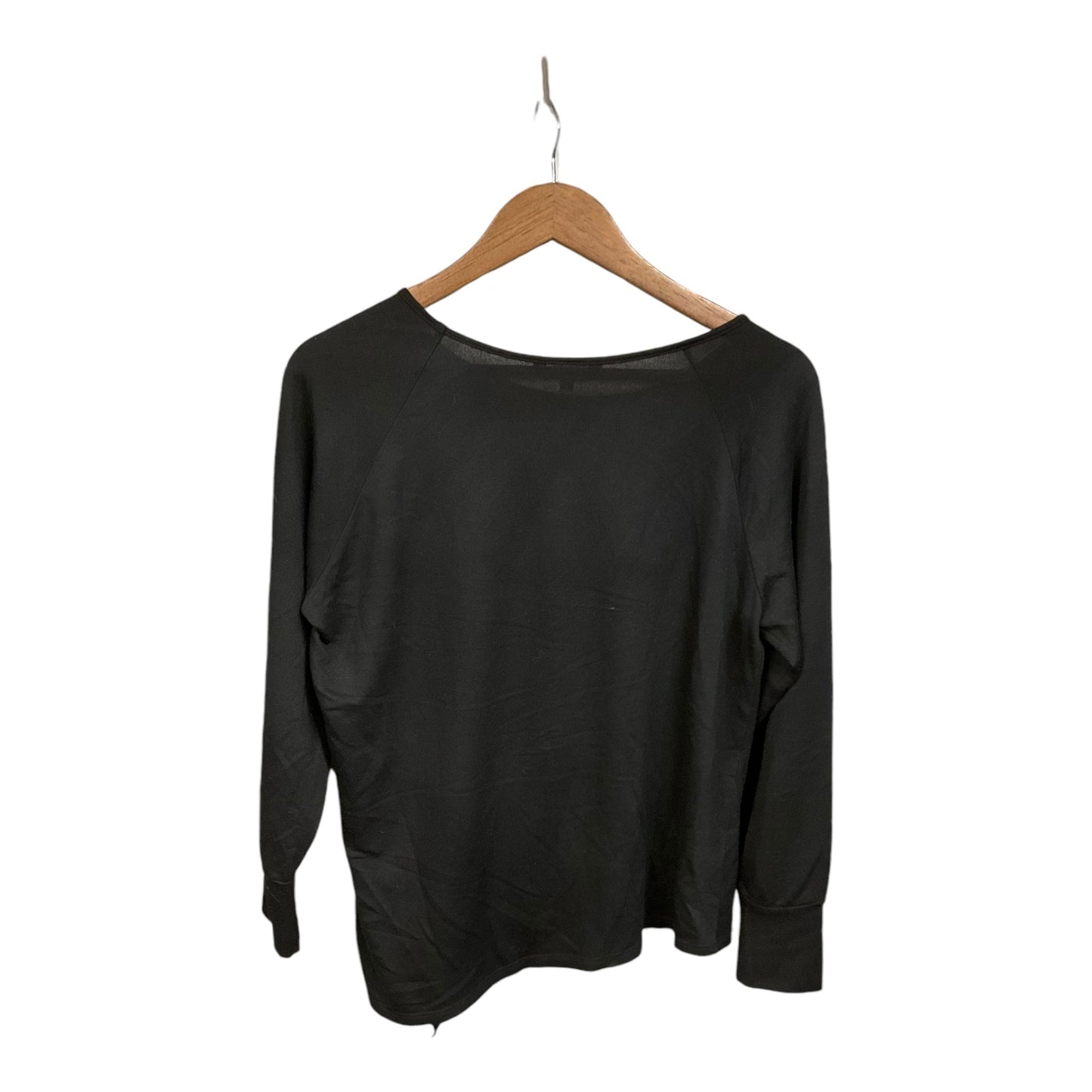 Top Long Sleeve By Peyton Jensen In Black, Size: M