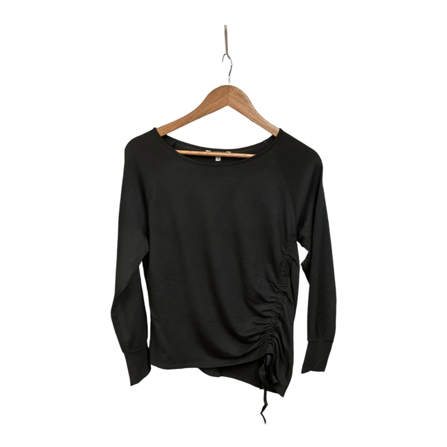 Top Long Sleeve By Peyton Jensen In Black, Size: M