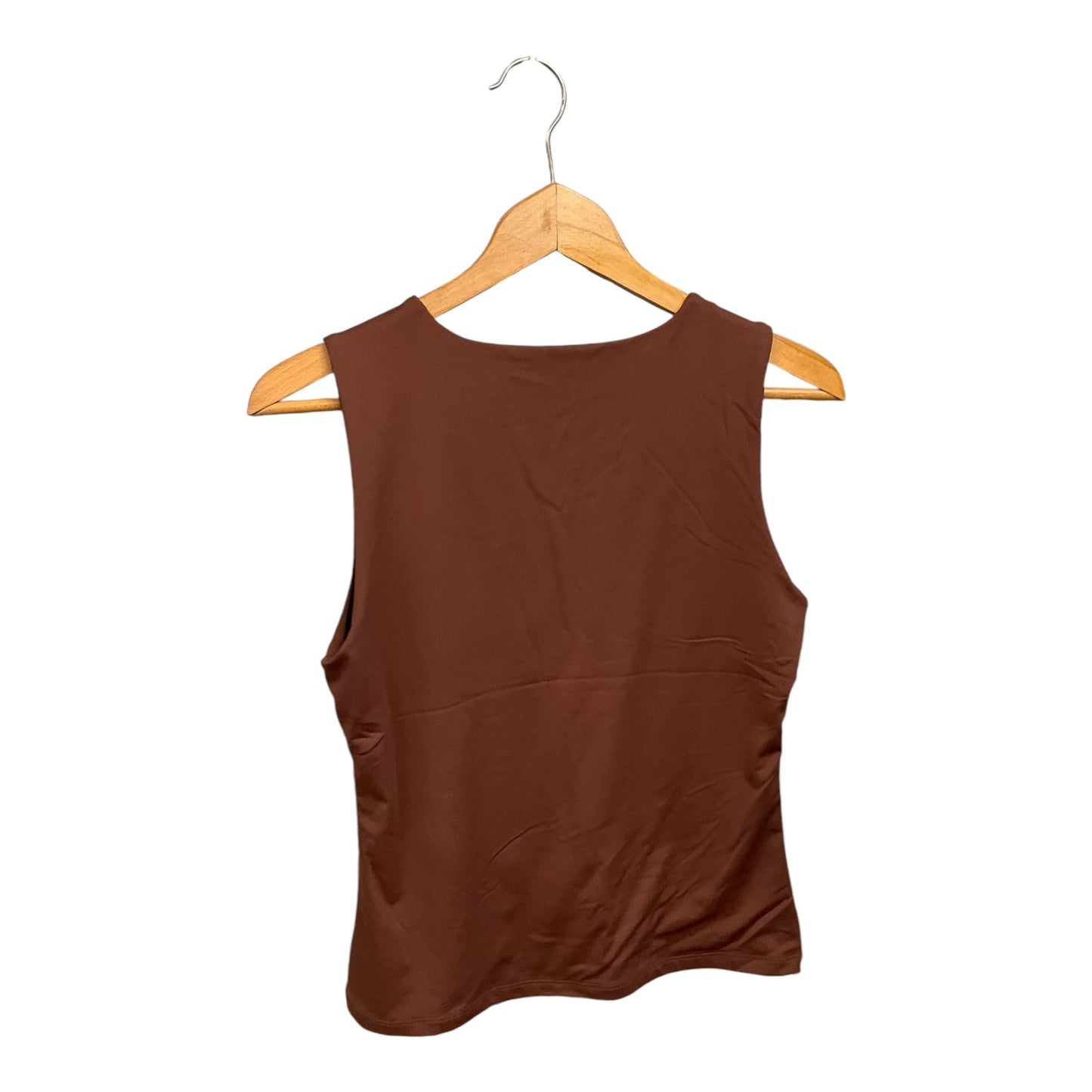 Top Sleeveless By Tahari By Arthur Levine In Brown, Size: M