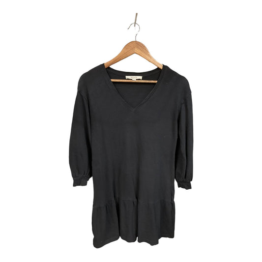 Tunic Long Sleeve By Loft In Black, Size: Xs