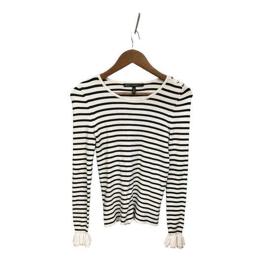 Top Long Sleeve By White House Black Market In Striped Pattern, Size: Xs