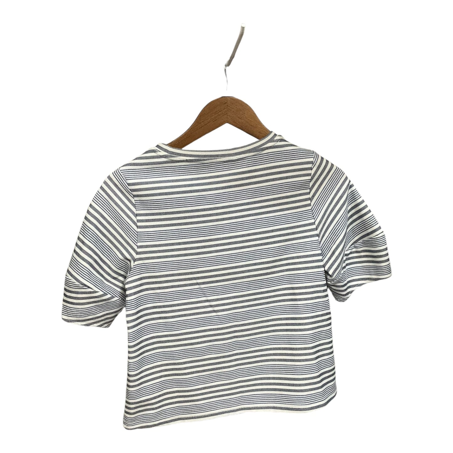 Top Short Sleeve By Banana Republic In Striped Pattern, Size: Xs