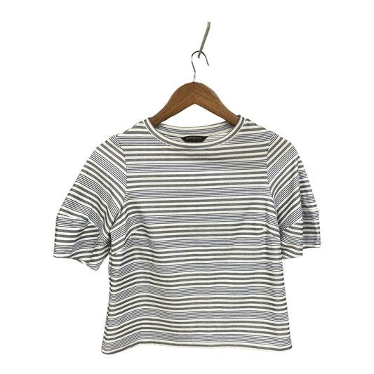 Top Short Sleeve By Banana Republic In Striped Pattern, Size: Xs