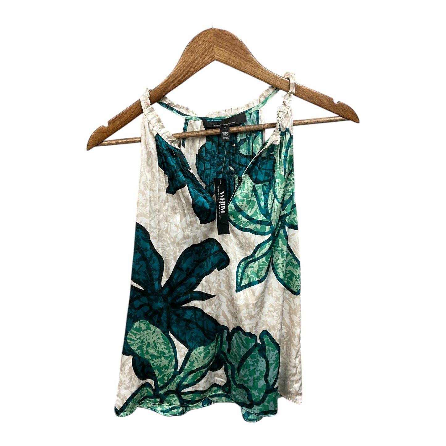 Top Sleeveless By White House Black Market In Floral Print, Size: Xs