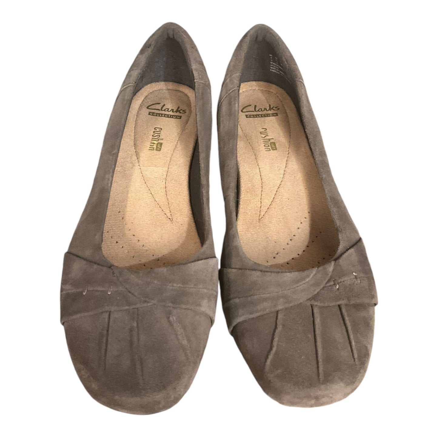 Shoes Flats By Clarks In Tan, Size: 7.5