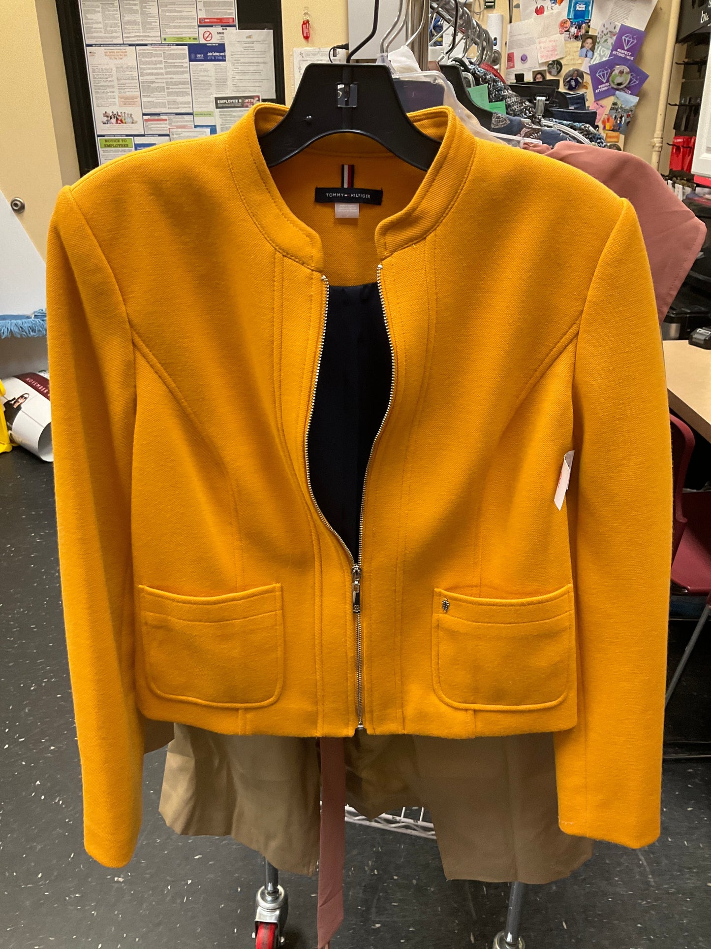 Blazer By Tommy Hilfiger In Yellow, Size: S