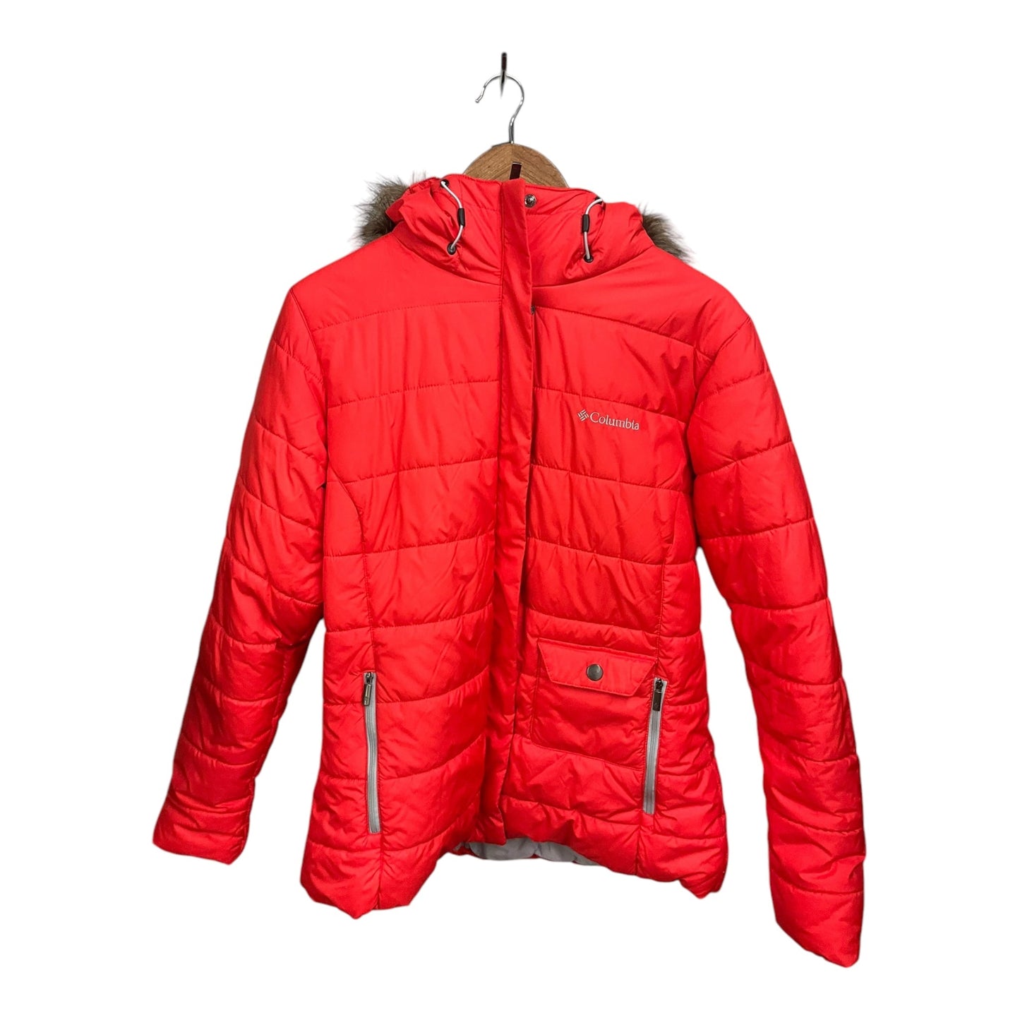 Coat Puffer & Quilted By Columbia In Red, Size: L