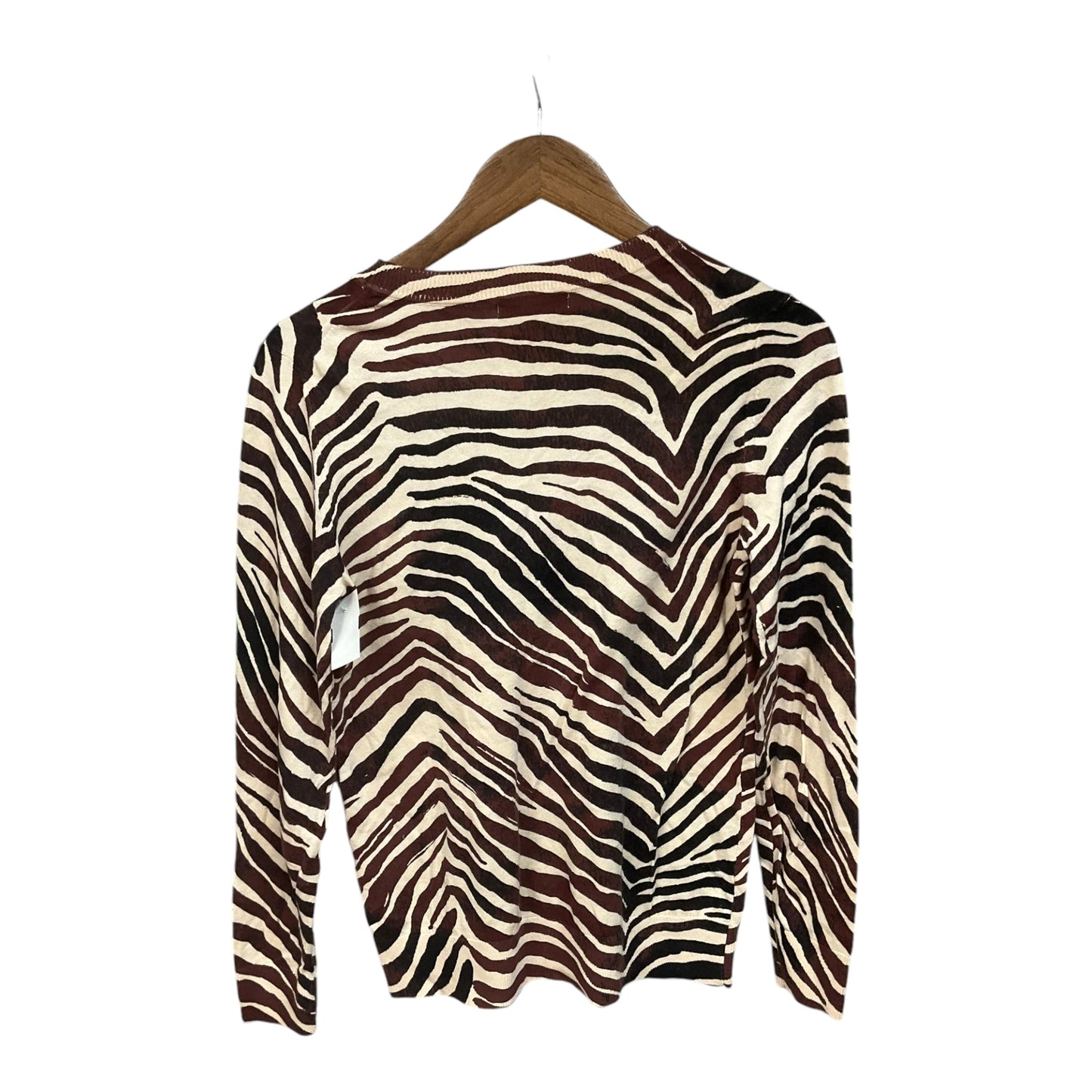 Top Long Sleeve By Banana Republic In Animal Print, Size: M