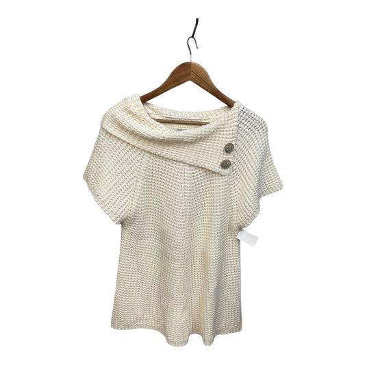 Sweater By Worthington In White, Size: L