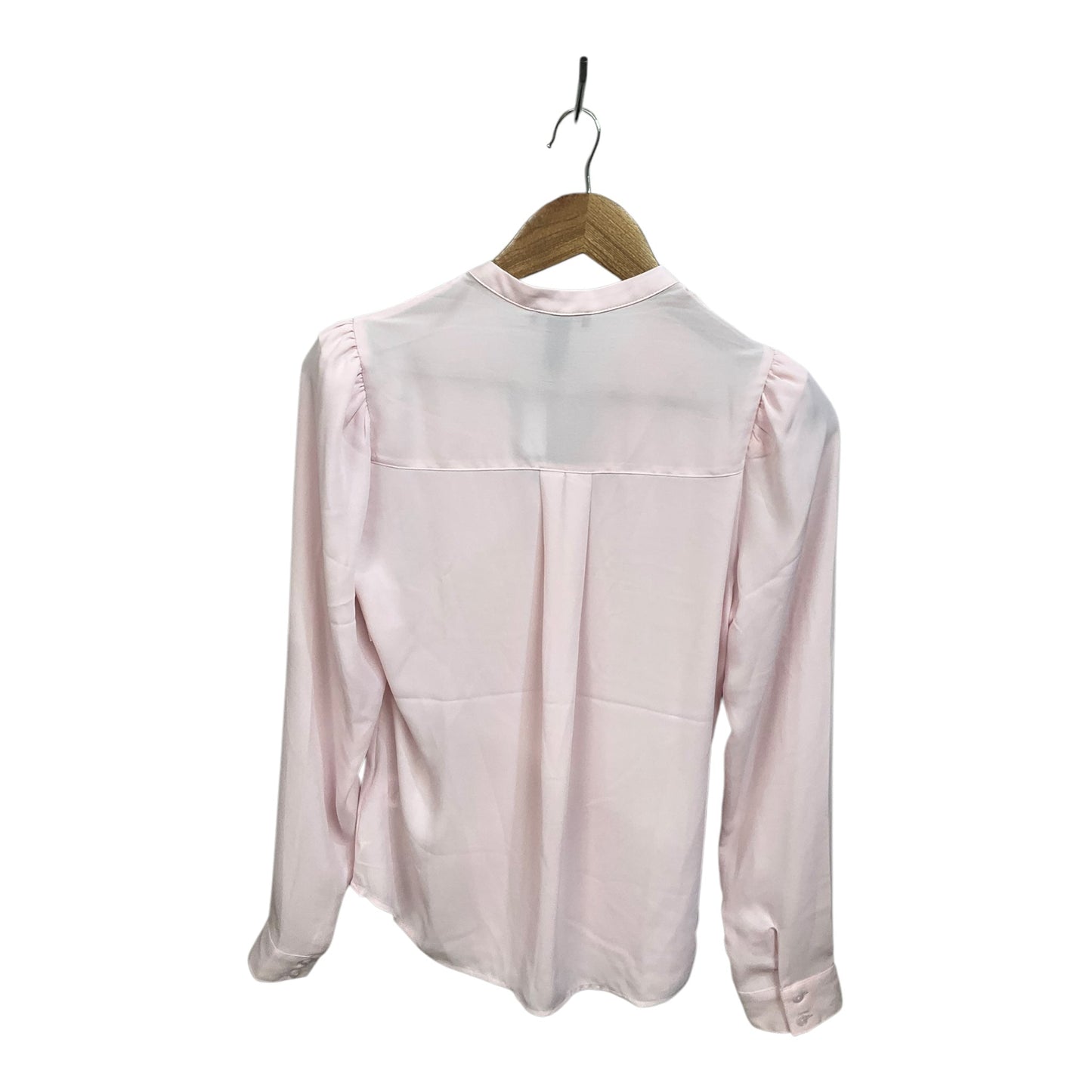 Blouse Long Sleeve By Express In Pink, Size: Xs