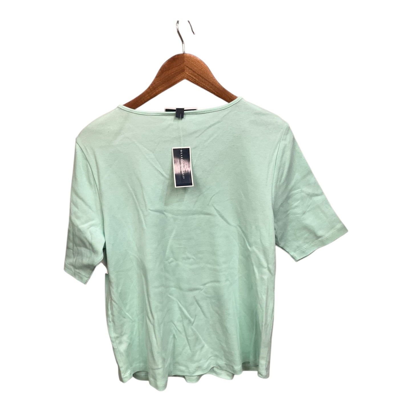 Top Short Sleeve By Karen Scott In Green, Size: L