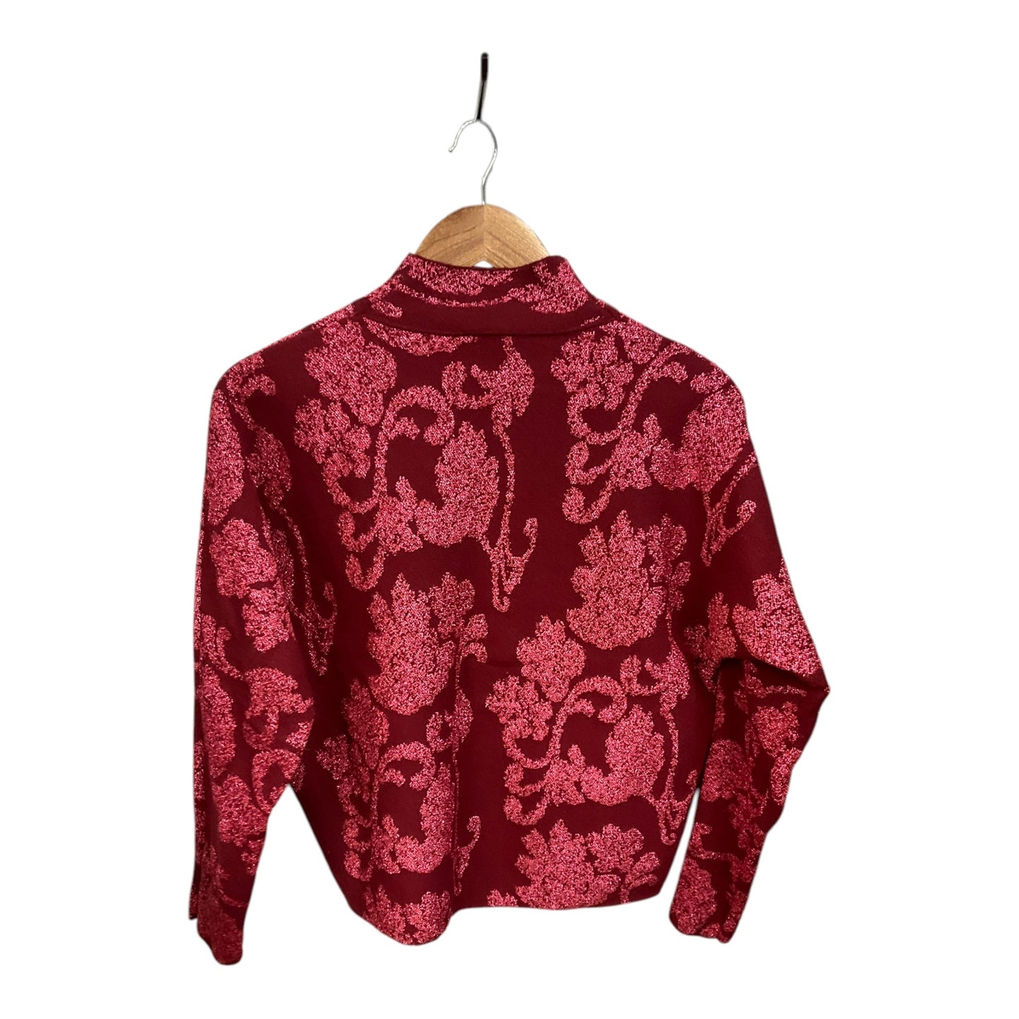 Top Long Sleeve By Sioni In Red, Size: S