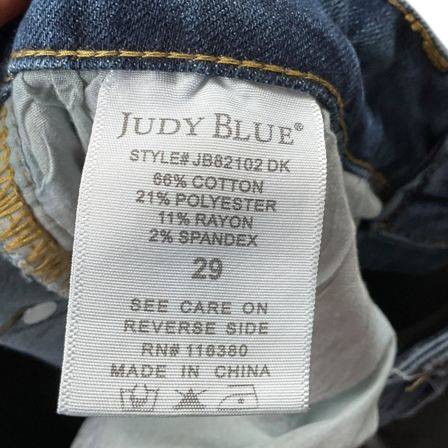 Jeans Straight By Judy Blue In Blue Denim, Size: 6