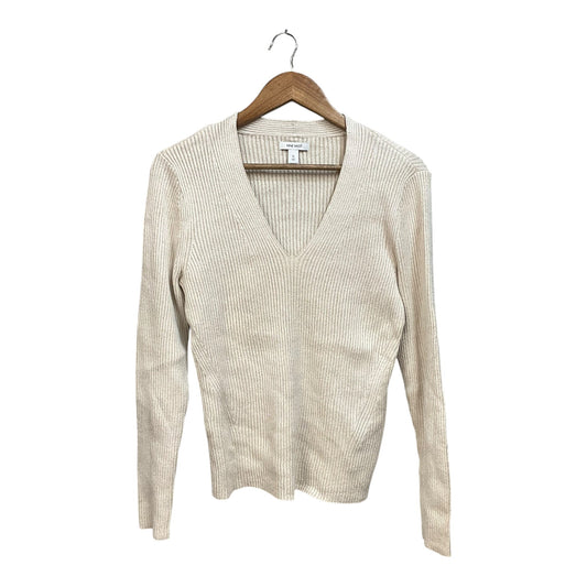 Top Long Sleeve By Nine West In Tan, Size: Xl