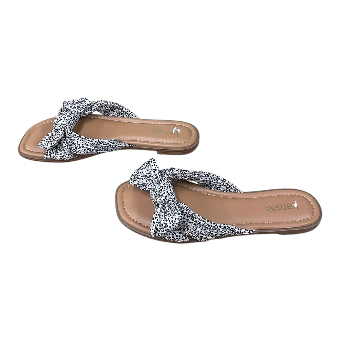 Sandals Flats By Kensie In Polkadot Pattern, Size: 9.5