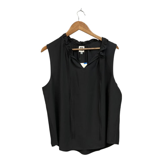 Top Sleeveless By Anne Klein In Black, Size: Xl