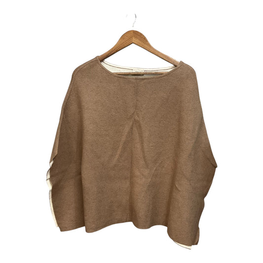 Poncho By Clothes Mentor In Tan, Size: Osfm