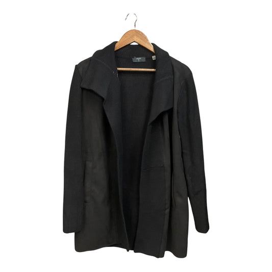 Cardigan By Tahari By Arthur Levine In Black, Size: L