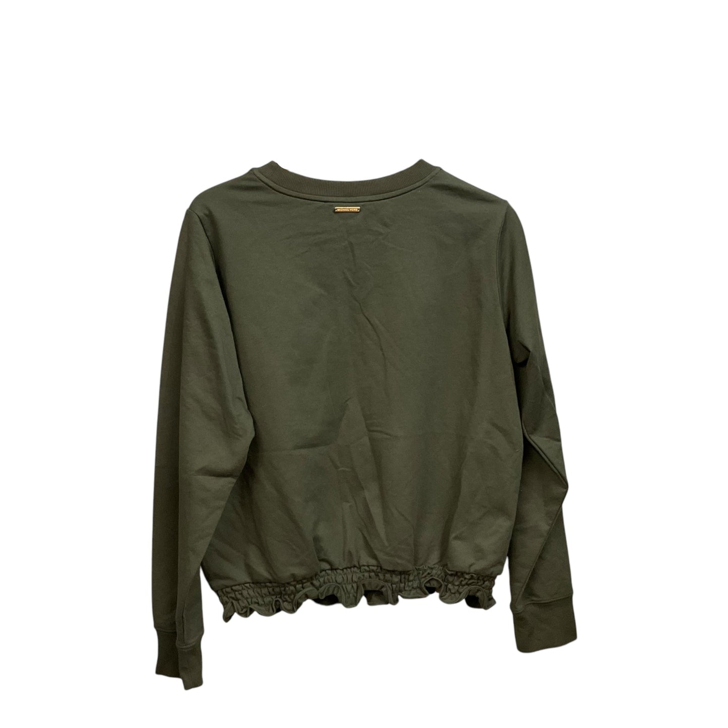 Top Long Sleeve Designer By Michael Kors In Green, Size: M