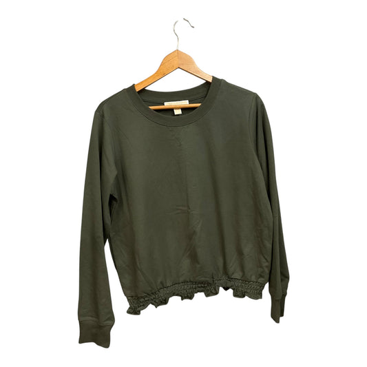 Top Long Sleeve Designer By Michael Kors In Green, Size: M