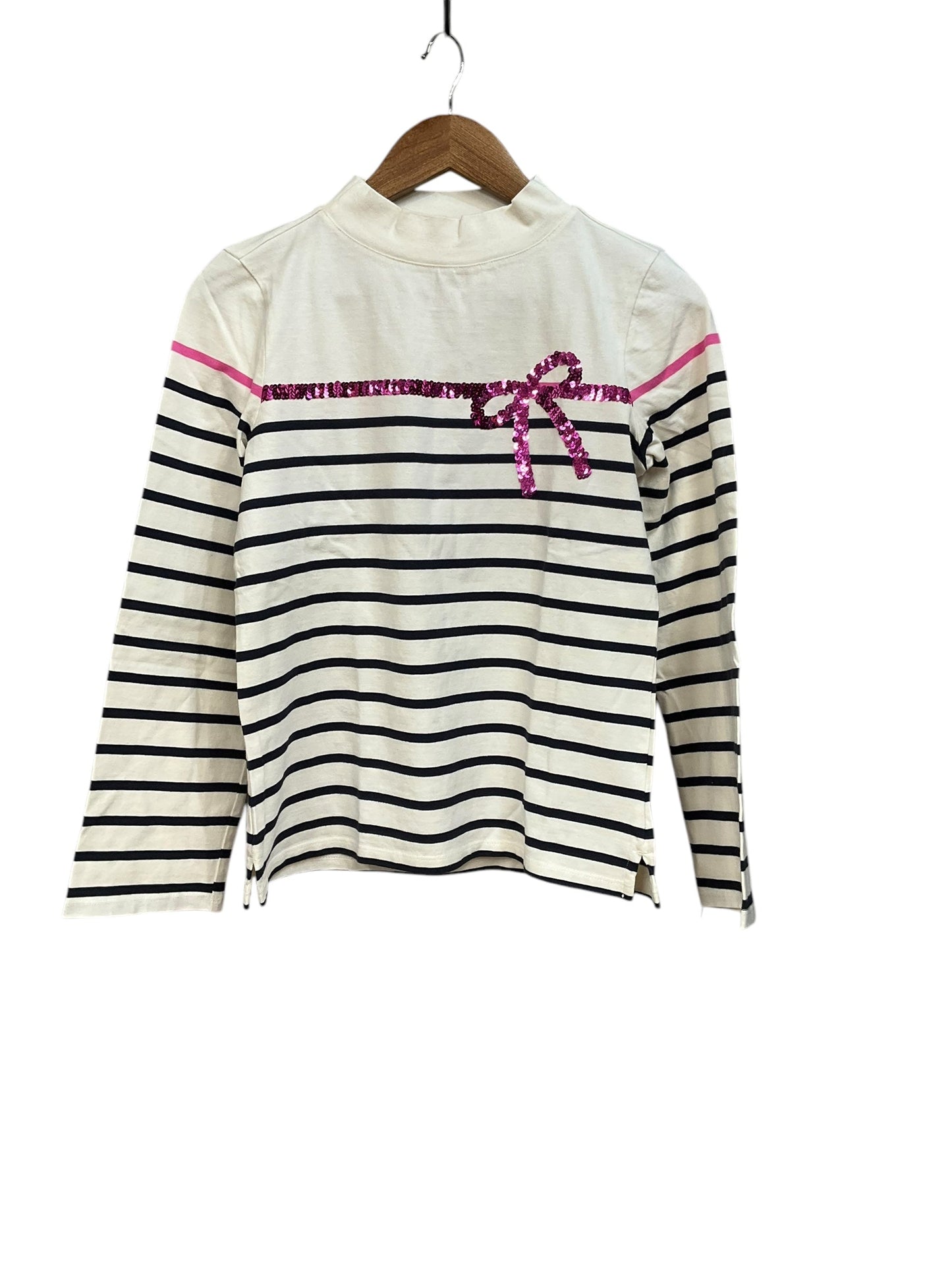 Top Long Sleeve By Talbots In Striped Pattern, Size: Xs