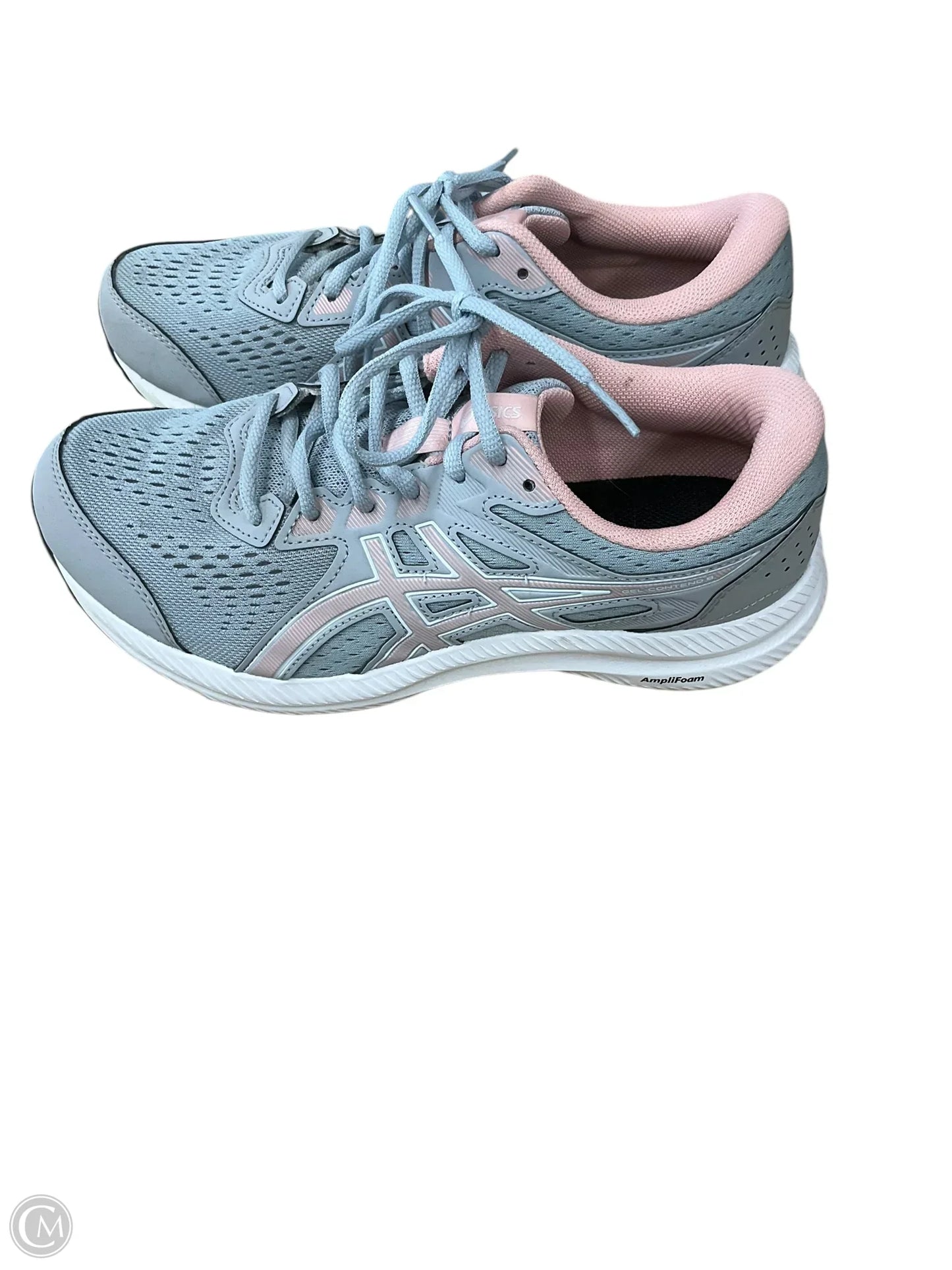 Shoes Athletic By Asics In Grey & Pink, Size: 8.5