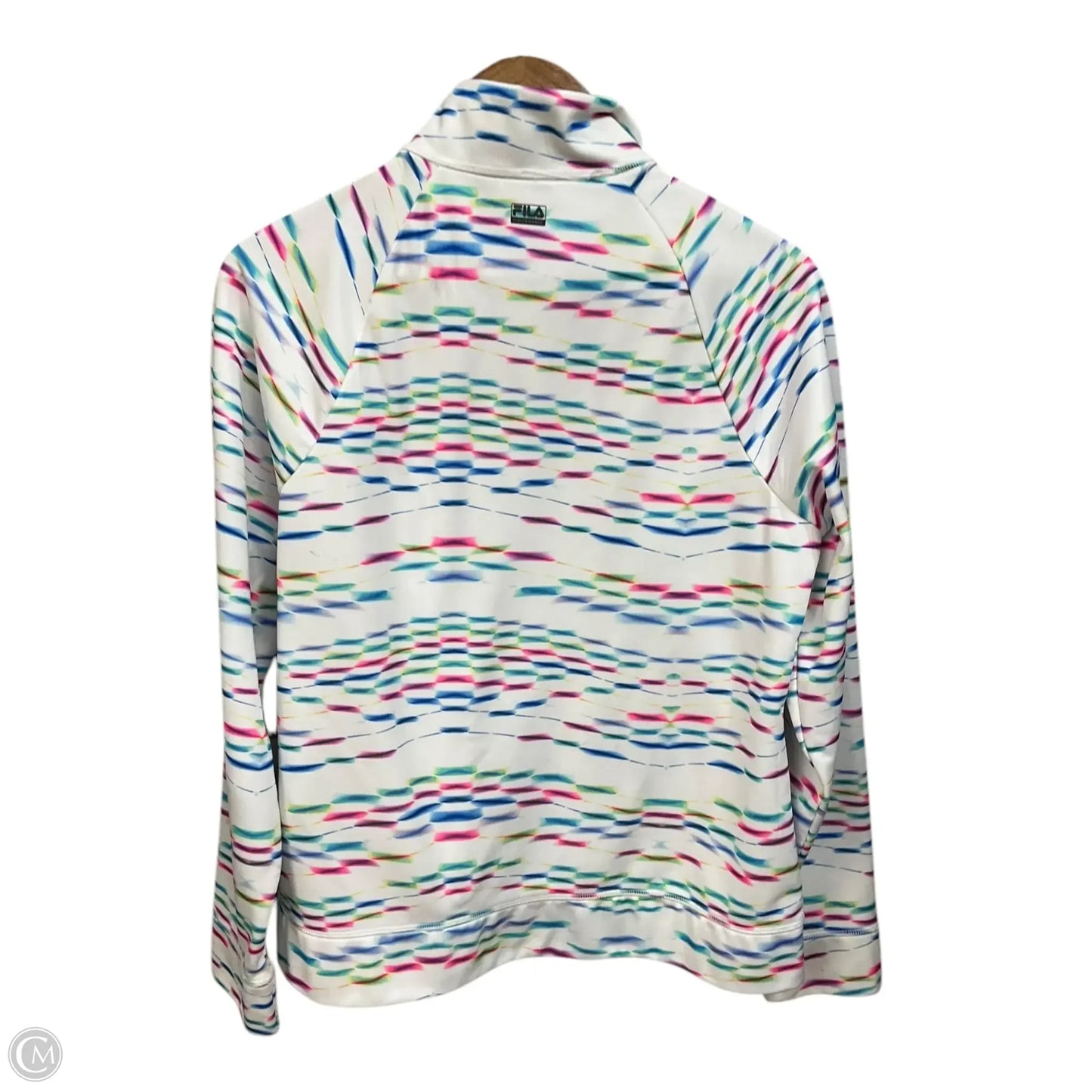 Athletic Top Long Sleeve Crewneck By Fila In Multi-colored, Size: L