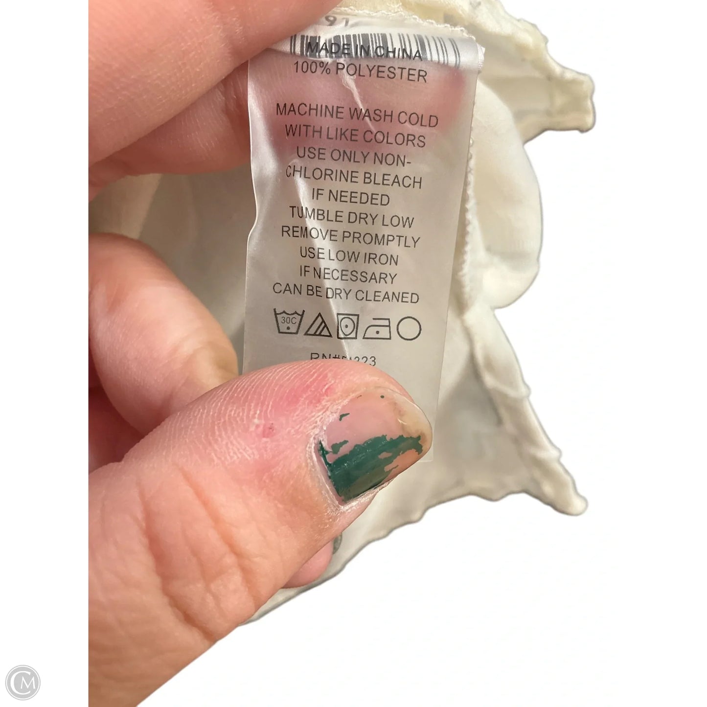 Blouse 3/4 Sleeve By Vince Camuto In White, Size: Xs