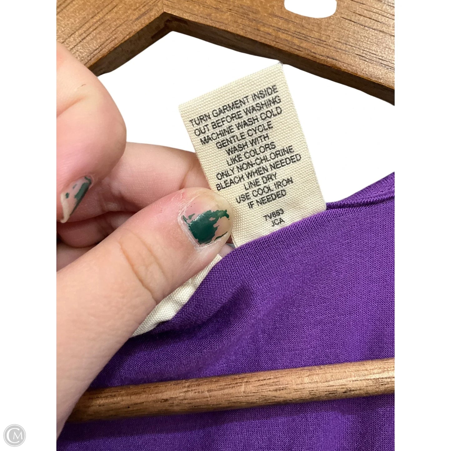 Top Sleeveless By Allison Brittney In Purple, Size: S