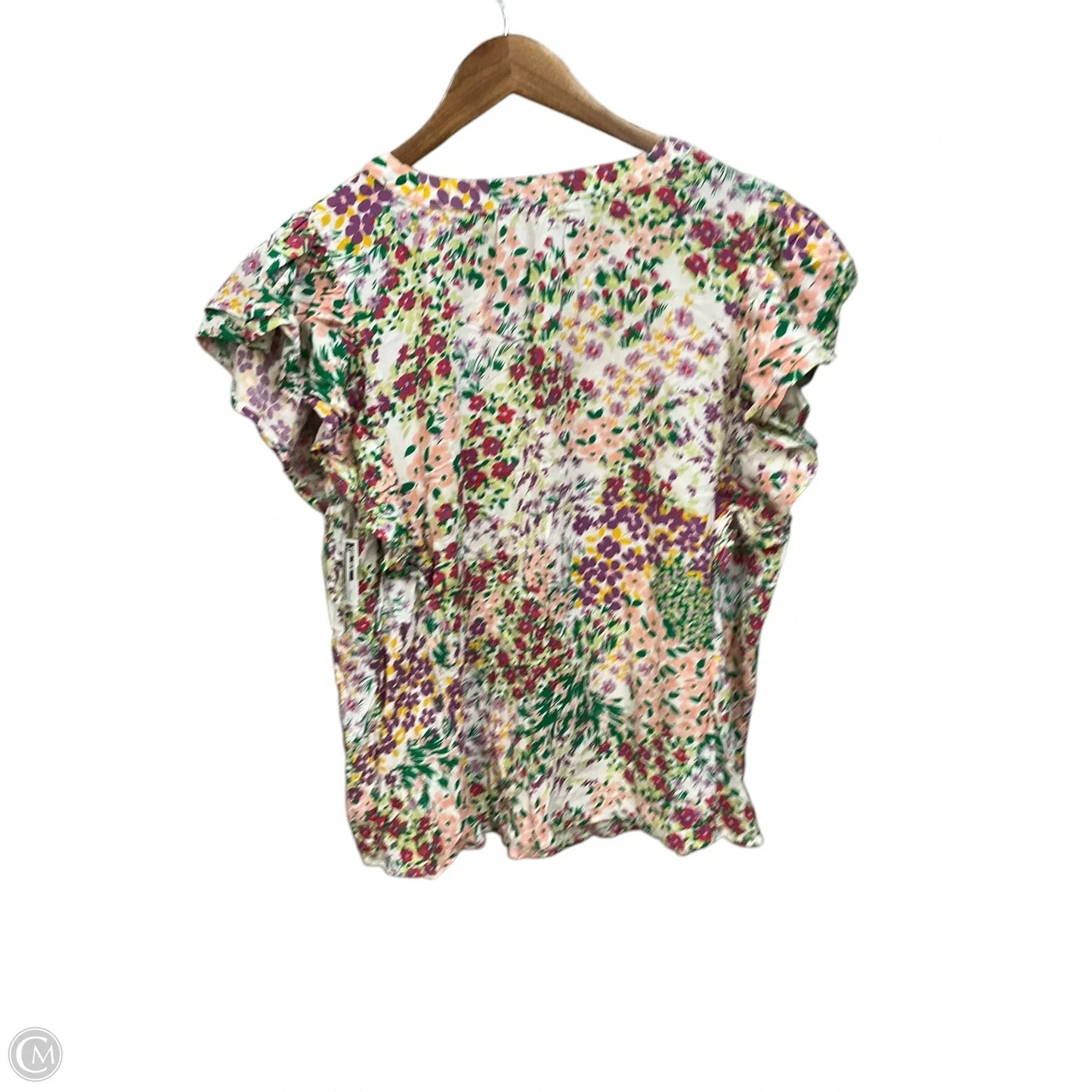 Top Short Sleeve By Maurices In Floral Print, Size: 3x