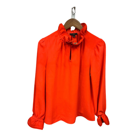 Top Long Sleeve By J. Crew In Orange, Size: L