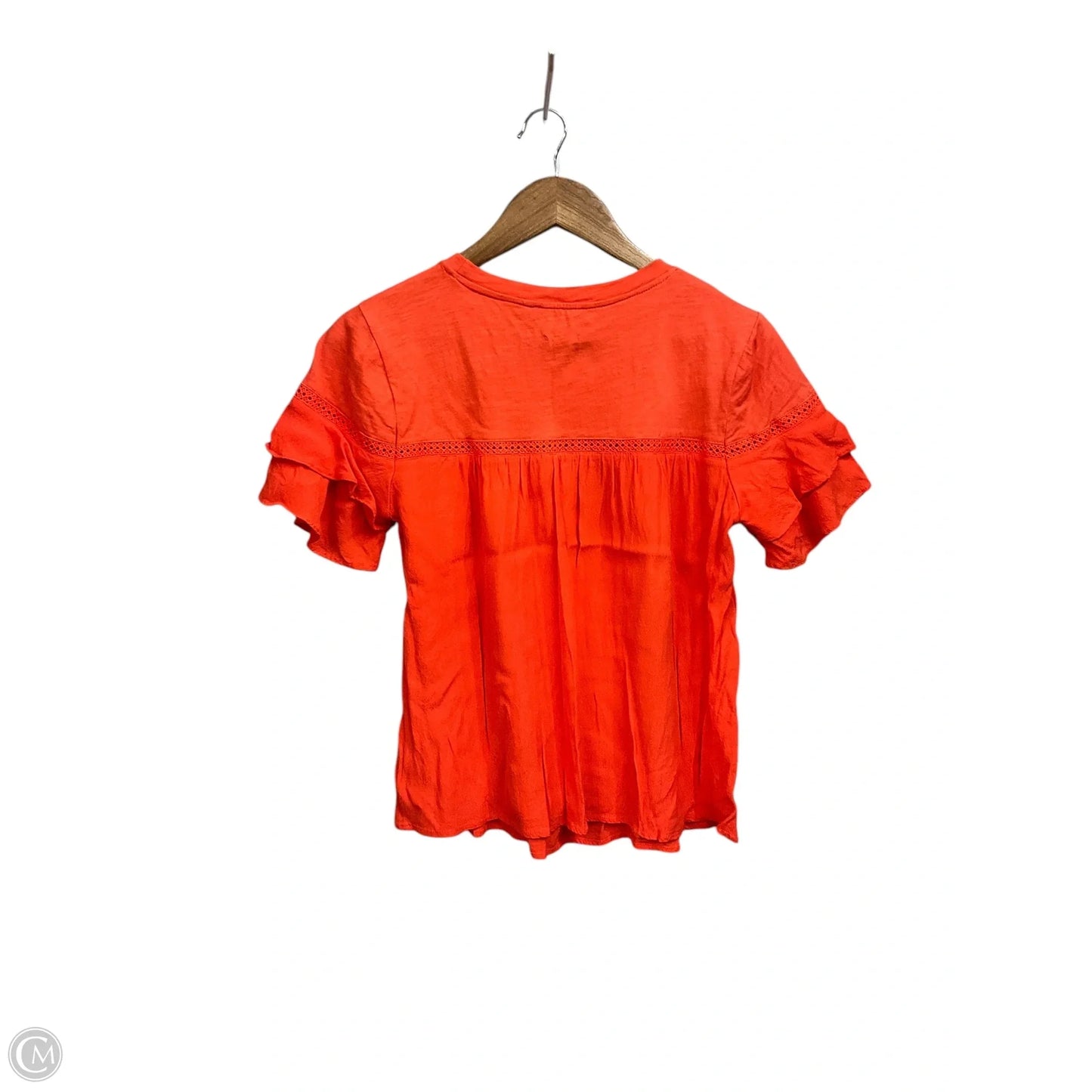 Top Short Sleeve By Miss Me In Orange, Size: M