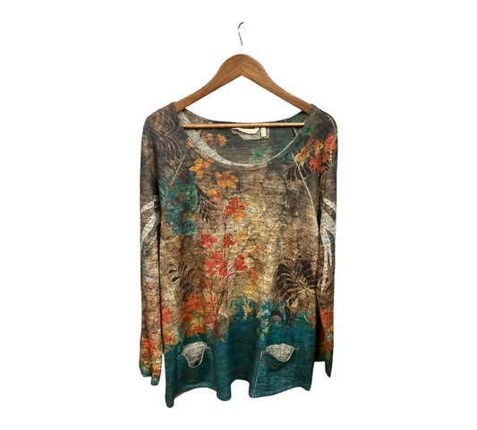 Top Long Sleeve By Soft Surroundings In Multi-colored, Size: Xl