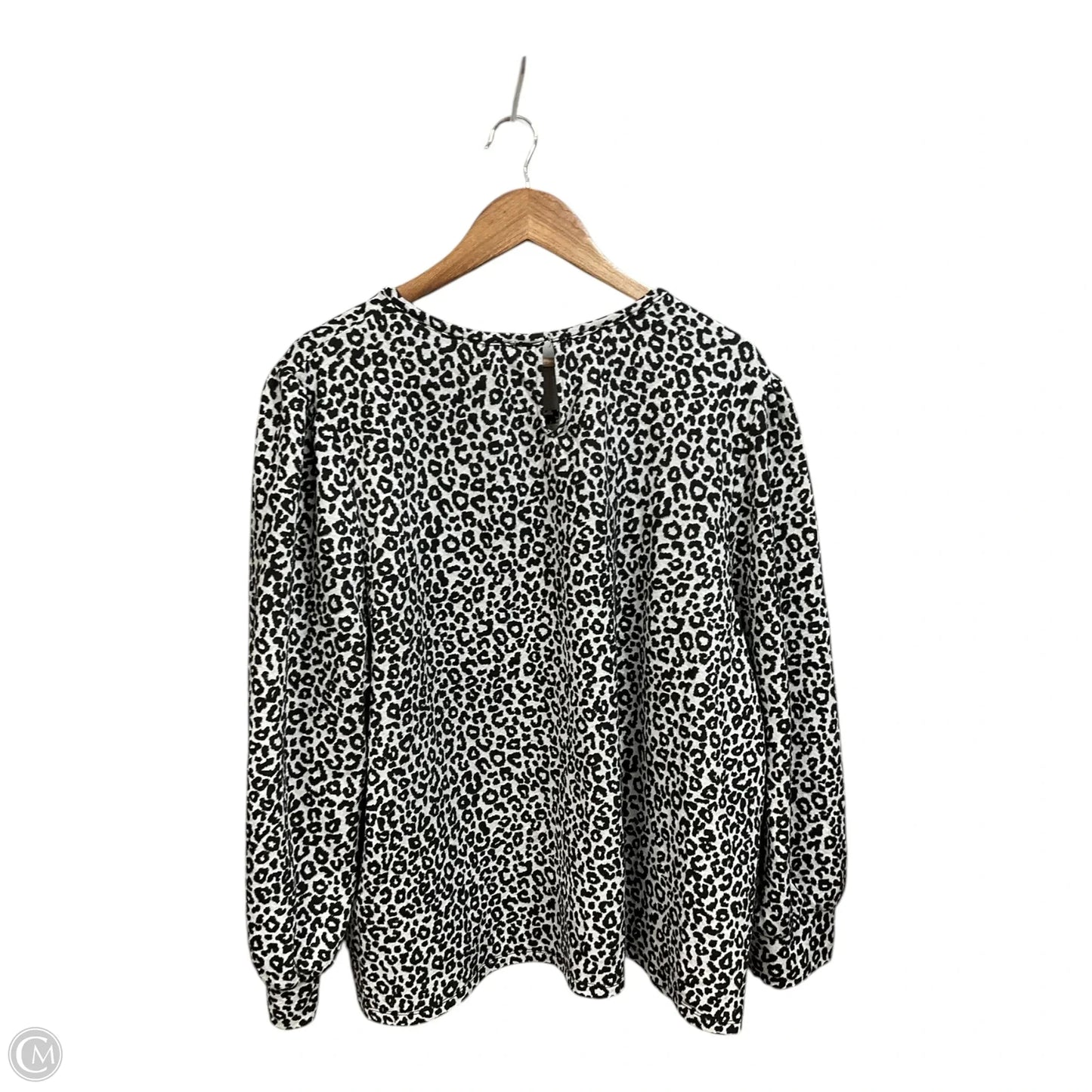 Top Long Sleeve By Ophelia Roe In Animal Print, Size: 3x